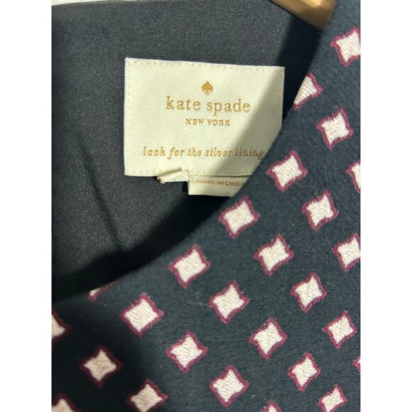 Kate Spade Diamond jacquard A Line Dress NWT - Picture 4 of 7